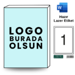 Özelleştirilebilir HB-1000 210 x 297 mm A4 Baskılı Laser Etiket