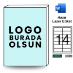 Özelleştirilebilir HB-1014 99,1 x 38,1 mm A4 Baskılı Laser Etiket