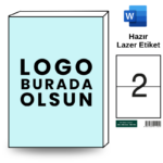 Özelleştirilebilir HB-1102 210 x 148,5 mm A4 Baskılı Laser Etiket