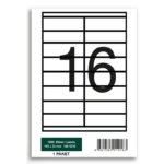 Özelleştirilebilir HB-1216 105 x 35 mm A4 Baskılı Laser Etiket - Görsel 2