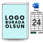 Özelleştirilebilir HB-1324 70 x 35 mm A4 Baskılı Laser Etiket