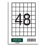 HerBoy HB-1348 35 x 35 mm A4 Laser Etiket - Görsel 2