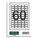 Özelleştirilebilir HB-1360 33 x 19 mm A4 Baskılı Laser Etiket - Görsel 2