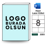 Özelleştirilebilir HB-1374 105 x 74 mm A4 Baskılı Laser Etiket