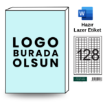 Özelleştirilebilir HB-1723 17 x 23 mm A4 Baskılı Laser Etiket