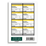 Özelleştirilebilir HB-1208 105 x 70 mm A4 Baskılı Laser Etiket - Görsel 2