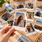 Kişiye Özel 35 Adet Pola Fotoğraf Baskısı 9x11 cm | Parlak Retro Polaroid Fotoğraf Kartı